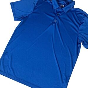 Huk Polo Shirt Mens Large Blue Performance Short Sleeve H1200558-489